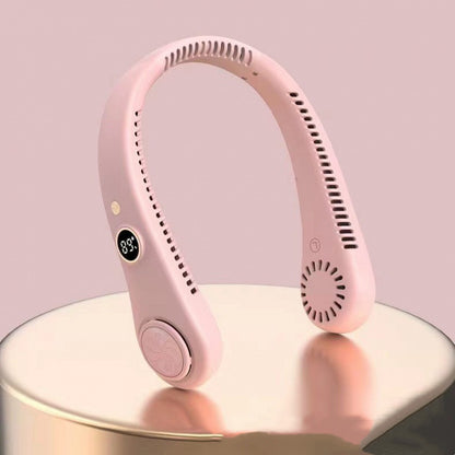 Portable Bladeless Neck Fan – USB Rechargeable & Quiet