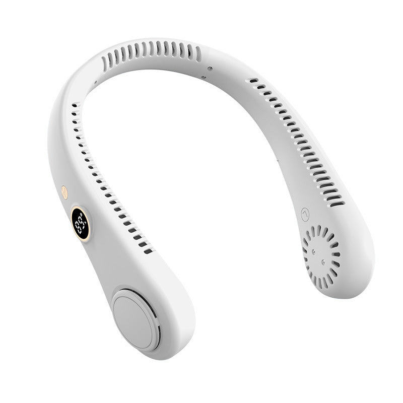 Portable Bladeless Neck Fan – USB Rechargeable & Quiet