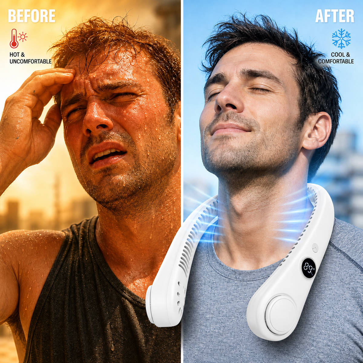 Rechargeable Neck Fan